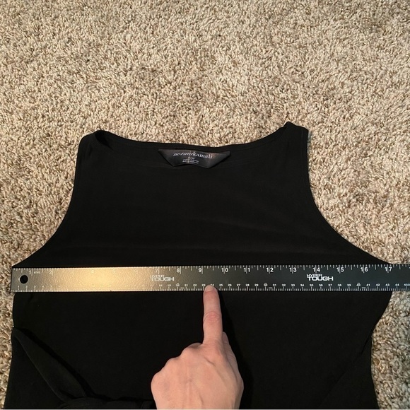 Norma Kamali Tie Waist Little Black Dress Size Medium Cocktail Revolve Jersey - Picture 10 of 15